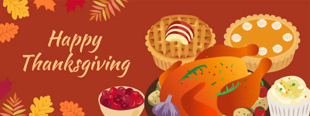 Autumn food hand drawn illustration. Traditional thanksgiving meal,  festive dinner concept. Roast turkey,  Apple pie, cranberries, pumpkin pie, mulled wine,  mashed potatoes, stuffing. Autumn food hand drawn illustration. Traditional thanksgiving meal,  festive dinner concept. Roast turkey,  Apple pie, cranberries, pumpkin pie, mulled wine,  mashed potatoes, stuffing. thanksgiving dinner stock illustrations