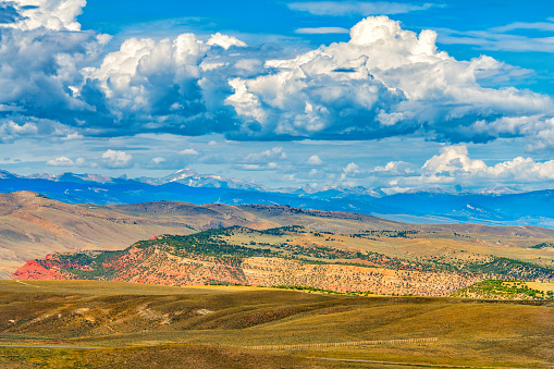 A beautiful valley surrounded by mountains and glaciers located in southern Wyoming just north of the Colorado border.