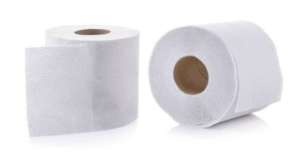 istock toilet paper on white 1436883345