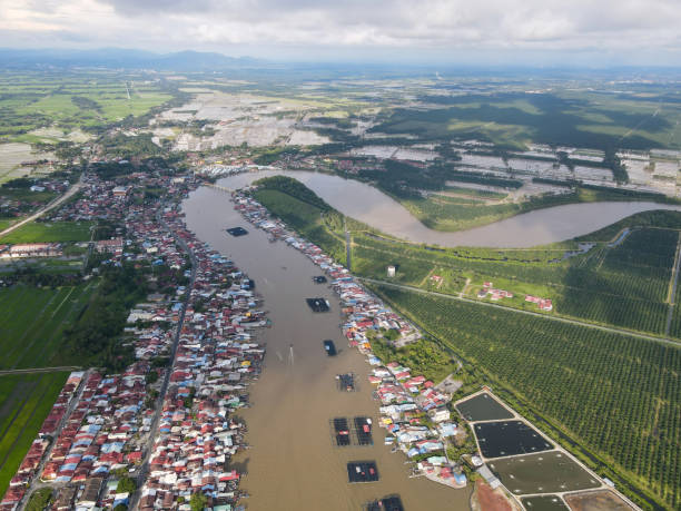 istock Aerial view curve Kurau River 1436892142