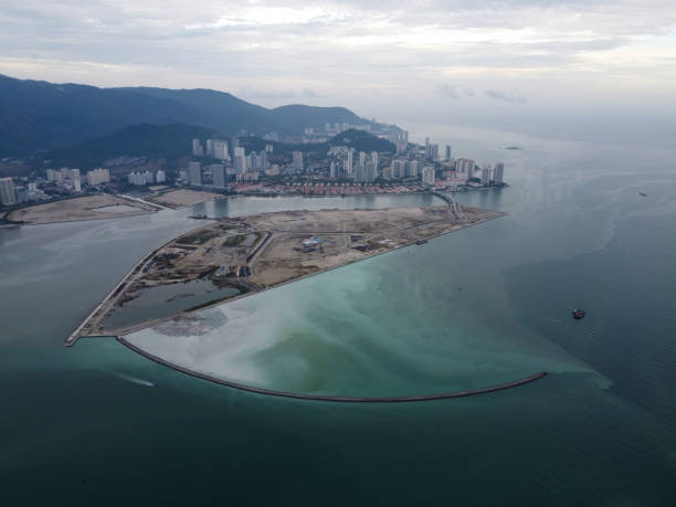 istock Aerial view Tanjung Seri Pinang 2 reclamation land 1436892242
