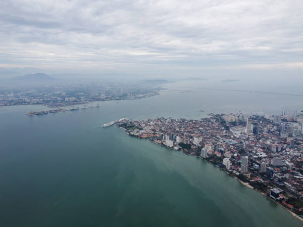 istock Drone shot of Penang Island 1436893485