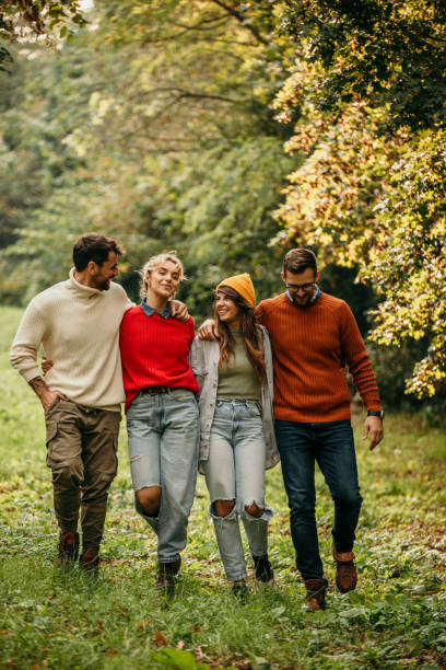 istock Millennial friends in nature 1436898363