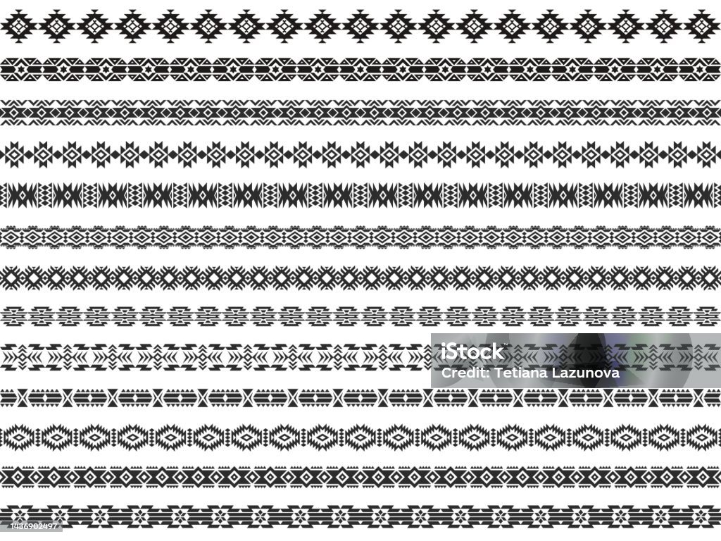 Aztec Square Frame Pattern Aztec Border Patterns