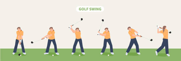 Golf vector art illustration