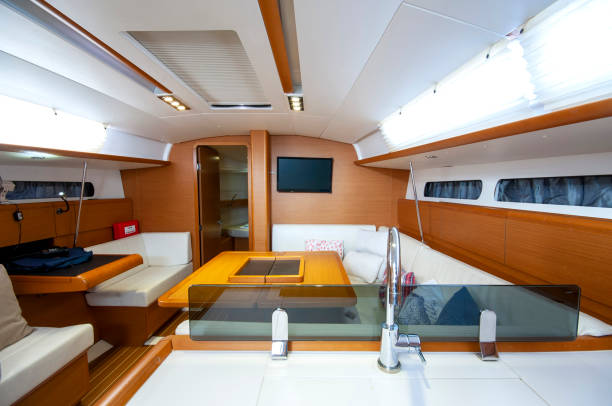 istock Sailboat/yacht interior, yacht cabin 1436910076