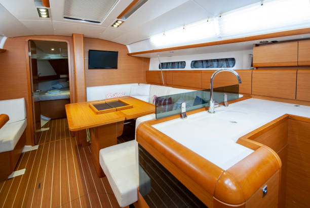 istock Sailboat/yacht interior, yacht cabin 1436910150