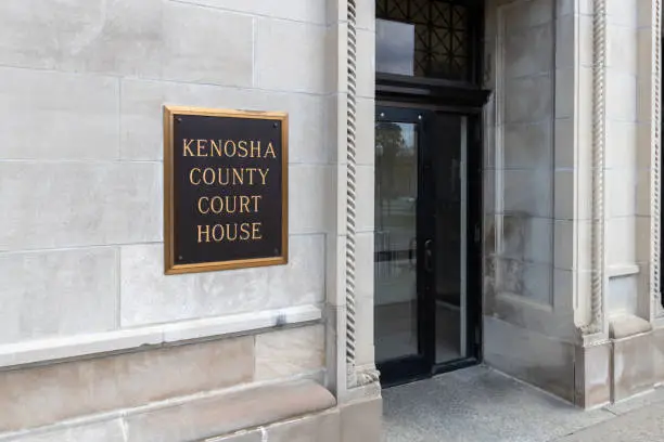 Photo of Kenosha County Court House where the Kyle Rittenhouse trial is taking place