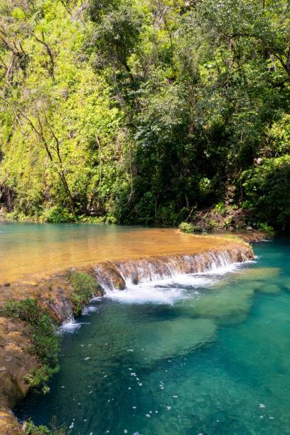 istock Large river and Semuc Champey natural monument in Guatemala, vertical 1436913446