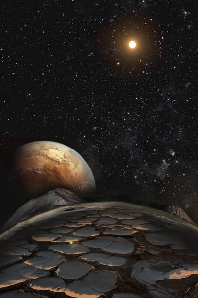 Abstract fictional alien planet in outer space. Elements of this image furnished by NASA.\n\n/NASA urls:\nhttps://images.nasa.gov/details-PIA04818\nhttps://www.nasa.gov/feature/goddard/2018/to-image-leaky-atmosphere-nasa-rocket-team-heads-north\n(https://www.nasa.gov/sites/default/files/thumbnails/image/star_panorama2-1.jpg)\nhttps://www.nasa.gov/feature/goddard/2019/k-star-advantage\n(https://www.nasa.gov/sites/default/files/thumbnails/image/742541main_kepler-62morningstar-1_full.jpg)\nhttps://www.nasa.gov/feature/ames/is-mars-soil-too-dry-to-sustain-life\n(https://www.nasa.gov/sites/default/files/thumbnails/image/atacama_1.jpg)