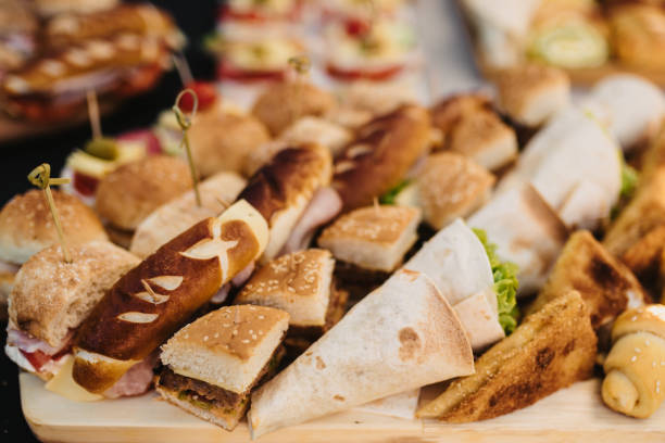 istock Close-up shot of various gourmet snacks 1436915810