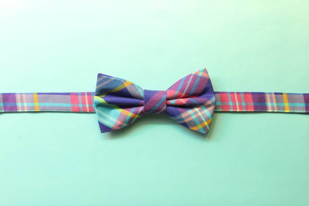 istock High angle shot of a colorful bowtie on a green surface 1436917334