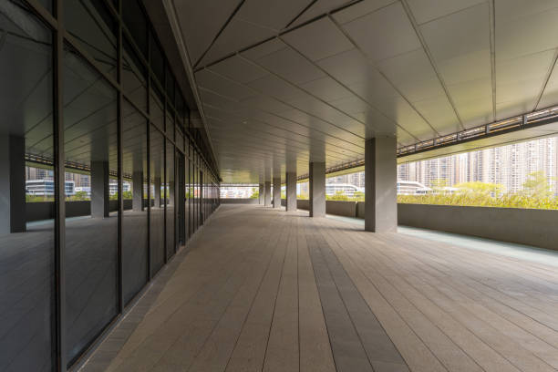 istock Modern urban buildings in the corridor gap 1436920082