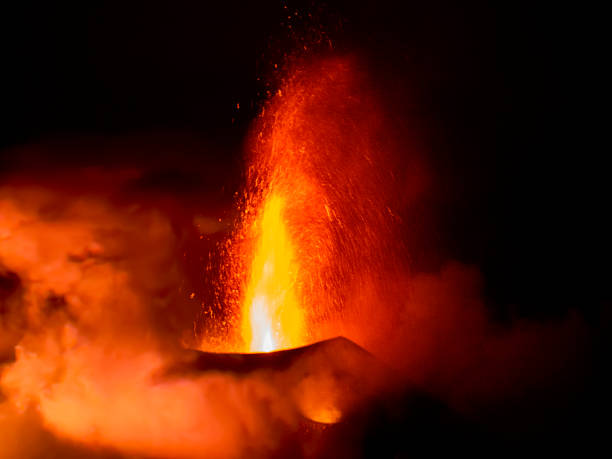 istock Lava from a volcano eruption 1436921858