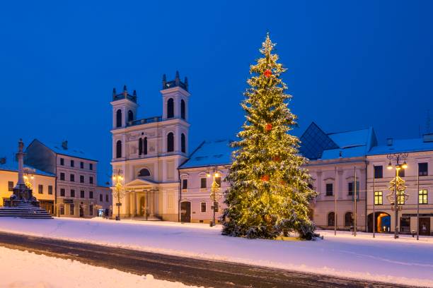 istock Christmas square in Banska Bystrica 1436929446
