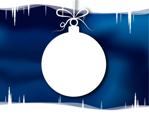 weihnachtskugel - christmas ornament christmas blue decoration stock-grafiken, -clipart, -cartoons und -symbole