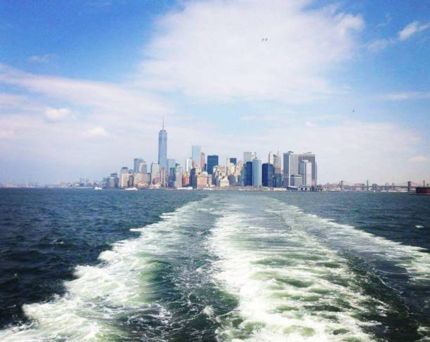istock Manhattan view from the ferry boat ride 1436942475