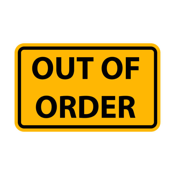 istock Out of Order Industrial Warning Sign icon vector for your web design, logo, infographic, UI. illustration 1436948035