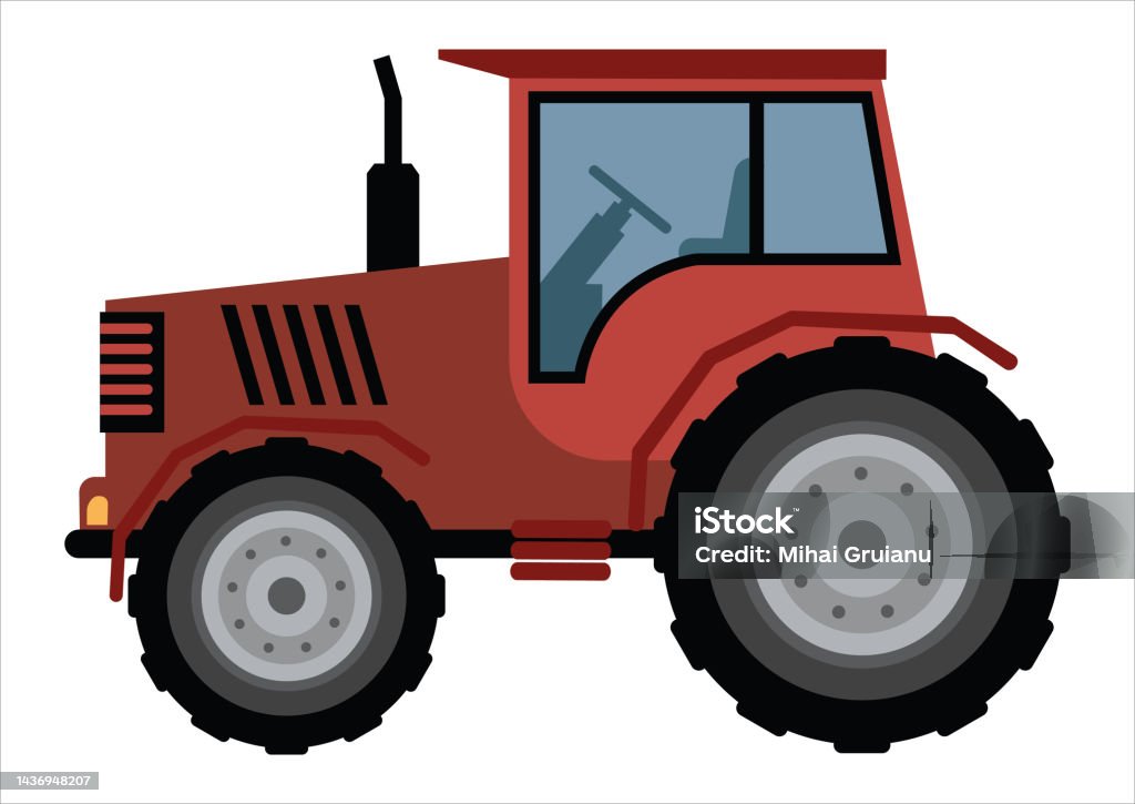 Quick Tractor Vector Clipart Agriculture Machine Tractor Vector Illustration Of Tractor ...
