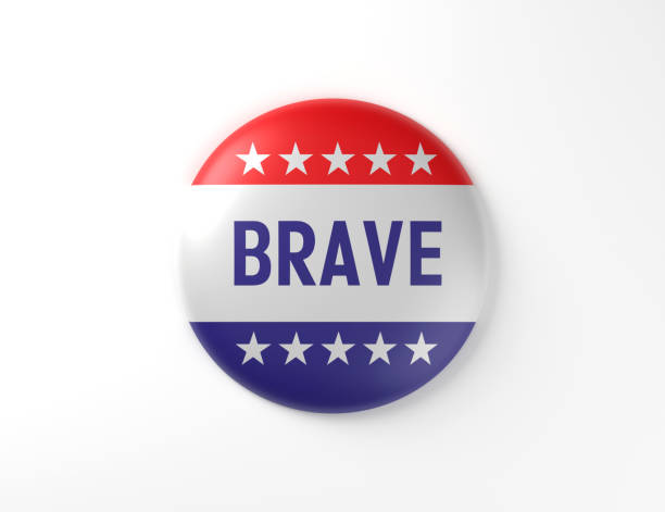 istock Brave USA Flag Badge. Veterans Day Concept. 1436948465