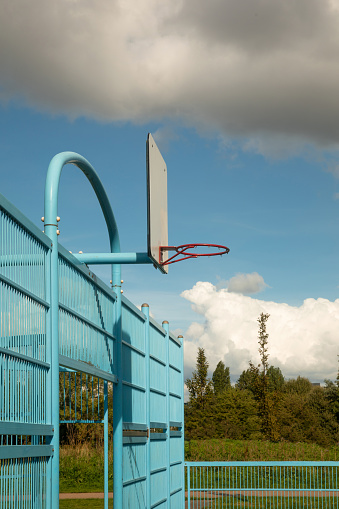 Basketball basket at public park