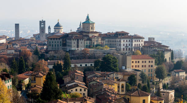 istock Bergamo, Italy: Panoramic landscape view in a sunny day. 1436955545