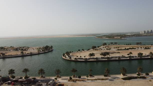 istock Beautiful view of the artificial islands in UAE. 1436956452