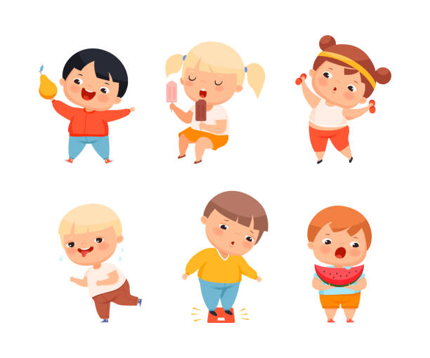 Obesidad Infantil Vectores Libres de Derechos - iStock Obesidad Infantil Vectores Libres de Derechos - iStock