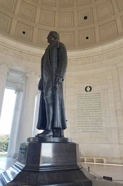 istock Statue of Thomas Jefferson inside the memorial 1436964208