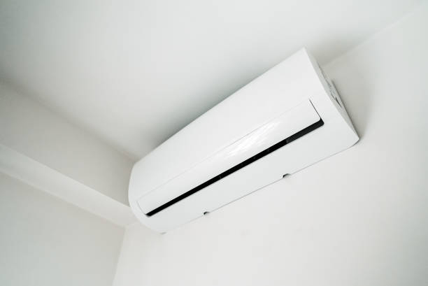 istock Air conditioner inverter mounted on the wall. 1436968316