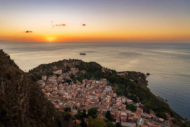 istock Sunrise on the coast of Sicily 1436975596