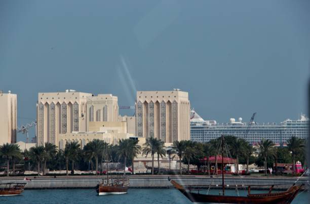 istock Qatar - Doha - traditional boat and architecture 1436980626