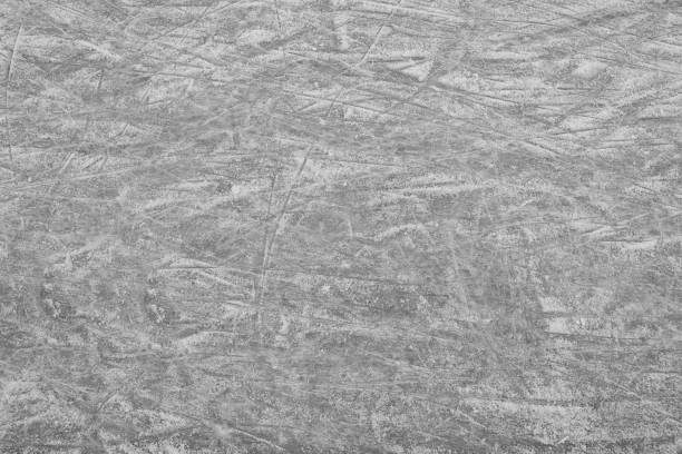 istock Frozen ice skating surface as background. Winter season 1436982205