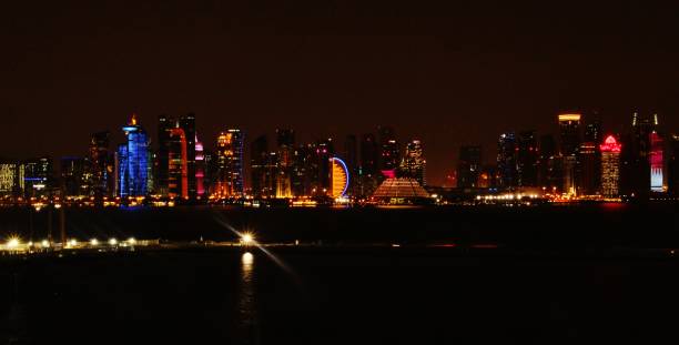 istock Qatar- Doha - Skyline in the night 1436982348