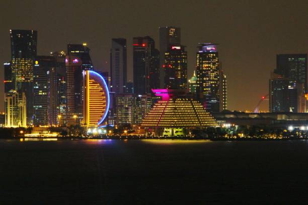 istock Qatar- Doha - Skyline in the night 1436982748