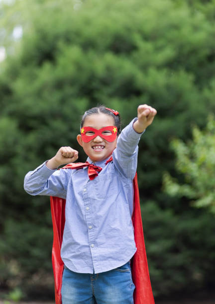 istock Supergirl Flying 1436983154