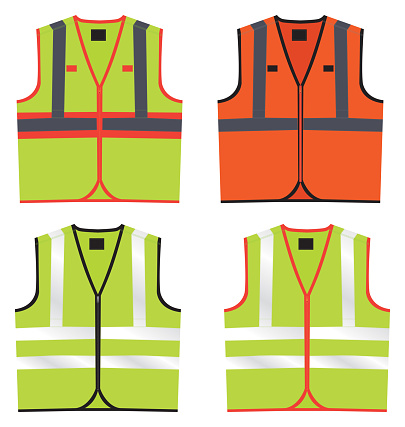 vector, safety jacket illustration, industrial safety jacket, illustration