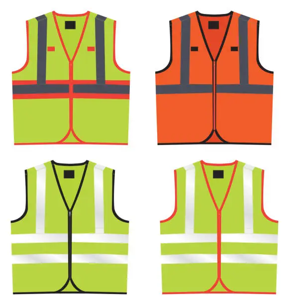Vector illustration of safety jacket