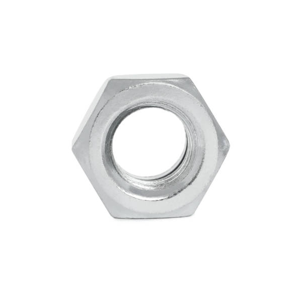 istock One metal hexagon nut isolated on white 1436983260