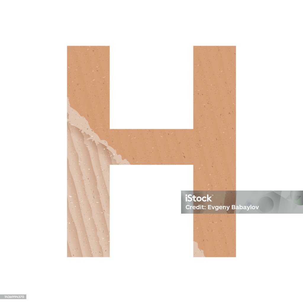 Chữ H Của Bảng Chữ Cái Tiếng Anh Kết Cấu Bìa Cứng Giấy Màu Xám ...