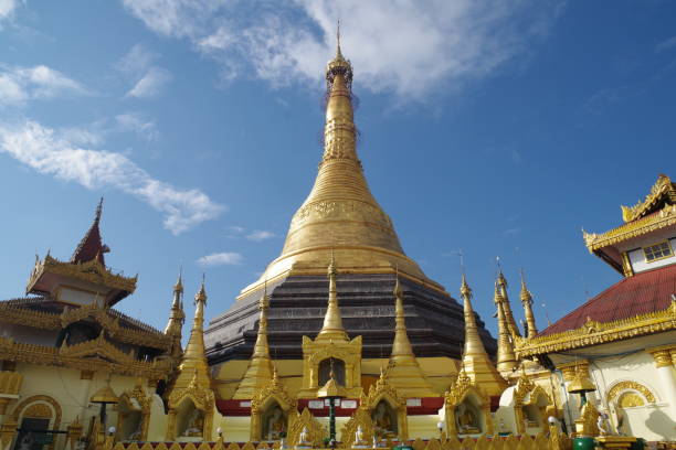 istock kyeik than lan pagoda in Mawlamyine 1436999788