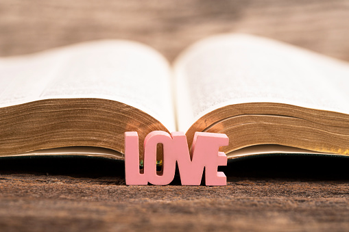 Bible and word LOVE