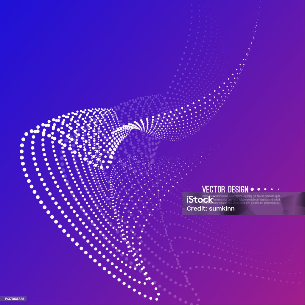 Abstract Particles Vector Abstract Dots Particles Stock Illustration - Download Image Now ...