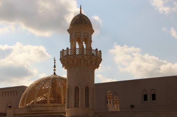 Oman - Mascate - detail of Al Alam palace stock photo