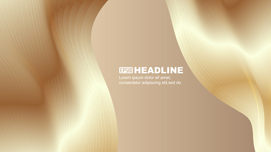 Undulating Gold 3d Render Corrugated Undulating Gold Abstract Lines Texture Texture ...