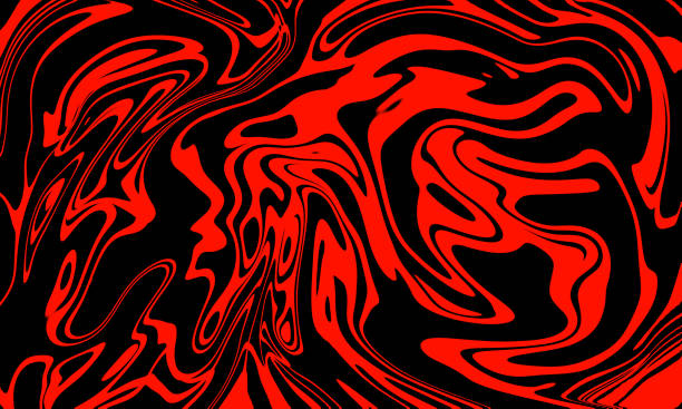 ilustraciones, imágenes clip art, dibujos animados e iconos de stock de fondo abstracto rojo con patrón líquido - oil painting red dark backgrounds