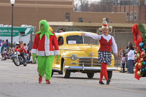 2012, Christmas parade, Huntsville Alabama. Sponsored by the city of Huntsville to celebrate the Christmas holiday.