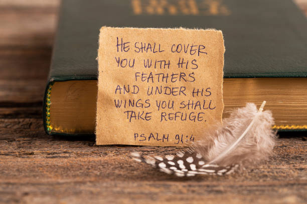istock Handwritten Bible quote 1437021454