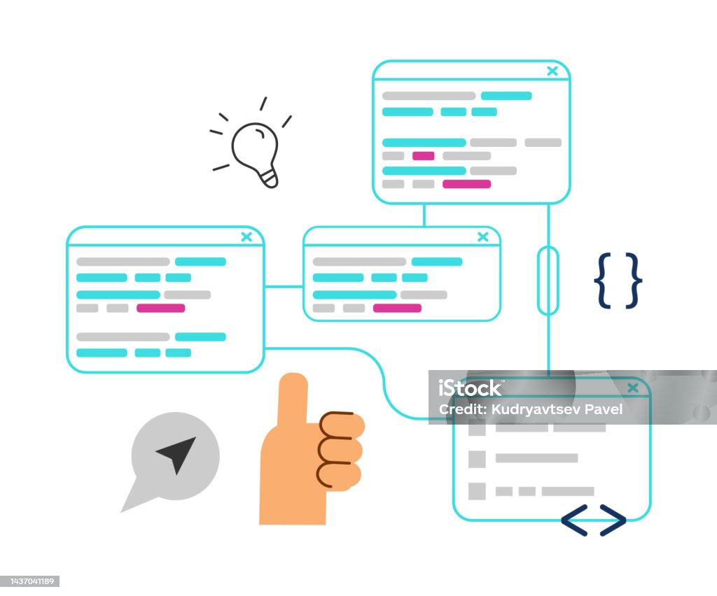 Algorithme Programmation Algorithme De Code Système De Langage De Programmation Illustration ...