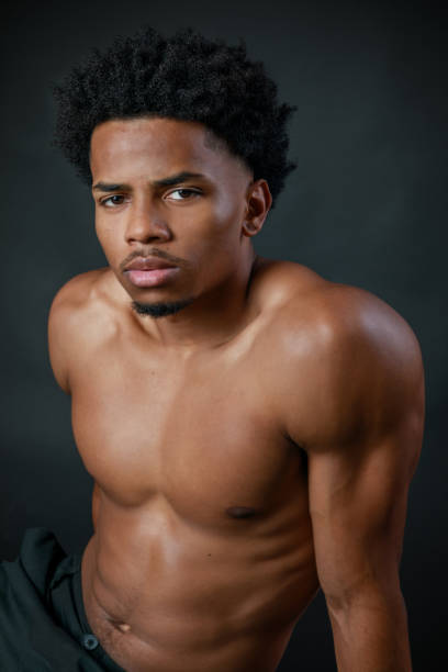 istock Strong sportsman. 1437041474